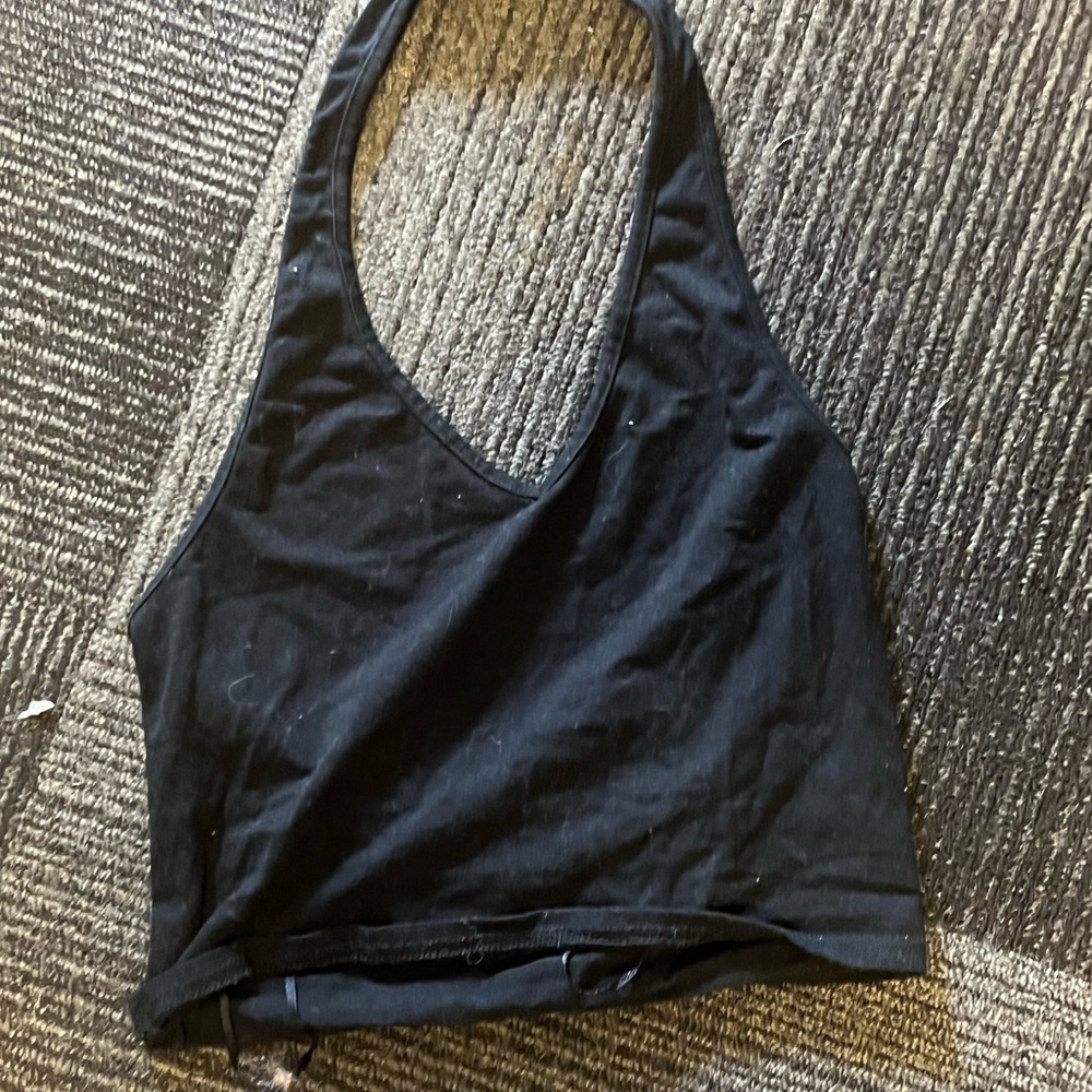 SHEIN Black Crop Top